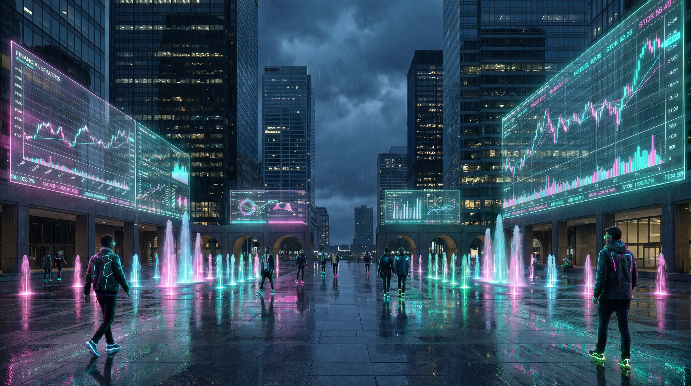 公司广场百人牛牛资本狂欢